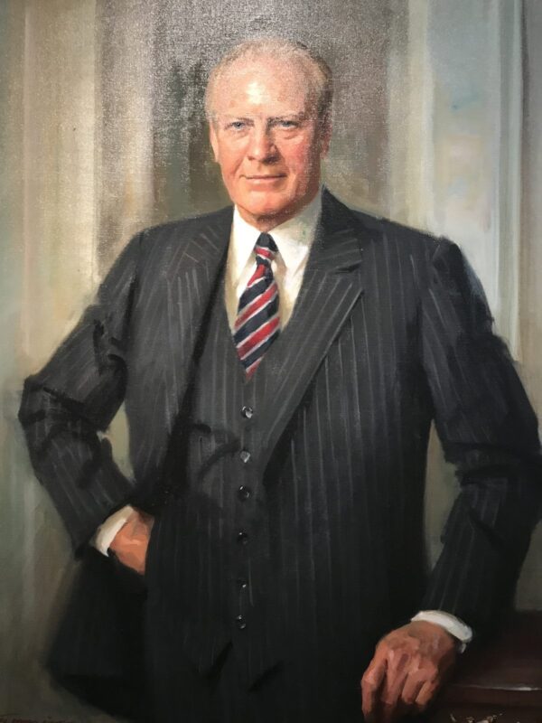 Famous portrait painters, Everett Raymond Kinstler, Famous portrait artists, best portrait artists, top portrait artists, oil portrait of President Gerald Ford