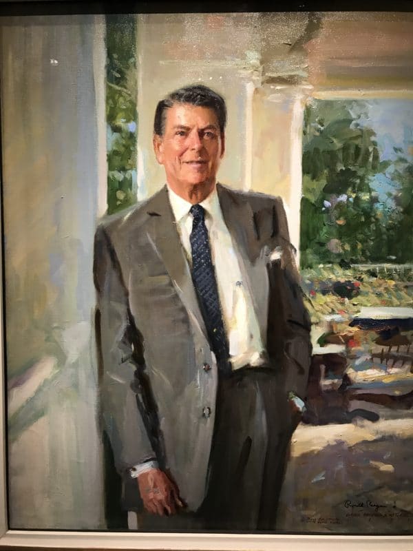 Famous portrait painters, Everett Raymond Kinstler, Famous portrait artists, best portrait artists, top portrait artists, Everett Raymond Kinstler, oil portrait of President Ronald Reagan