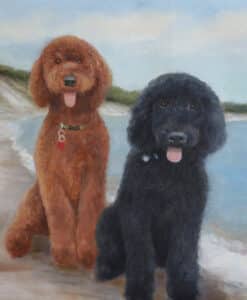 Dog oil portrait, Best pet portrait artists, dog portrait painter near me